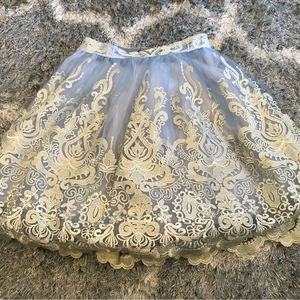 Chi Chi London Roseanna Embroidered Full Tulle Skirt 42076CB